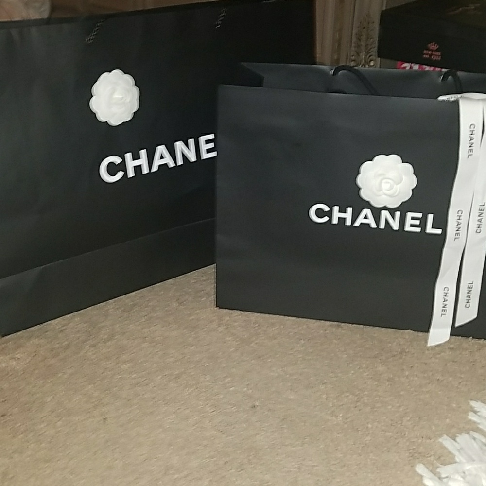 Authentic Chanel bags with signature flower